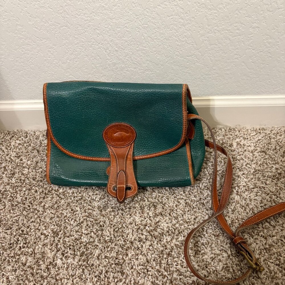 Dooney & Bourke Shoulder Bag Green - All Weather Leather Pebbled